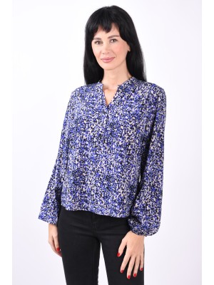 Camasa Dama Vero Moda Vmsadie V-Neck Black/Blue Graphite